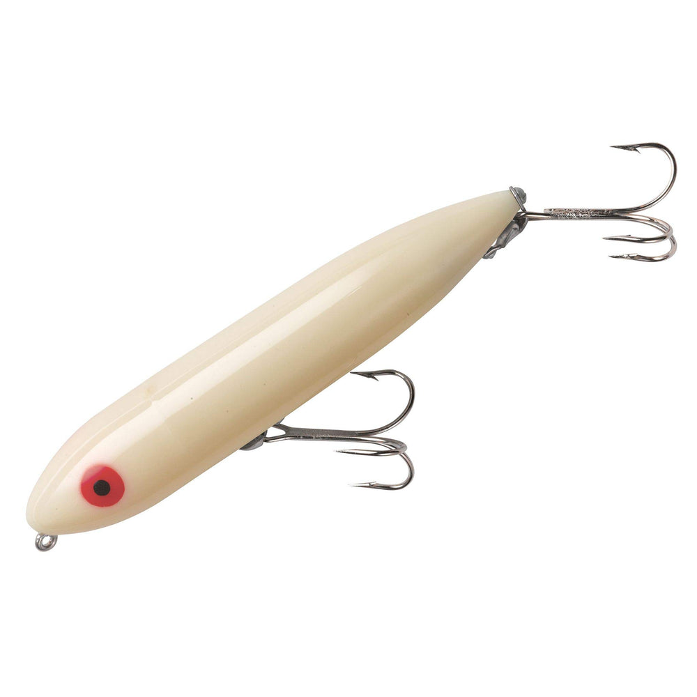 Heddon Zara Spook bone topwater lure with surface walking action