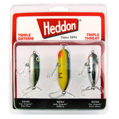 Heddon Torpedo Topwater Lure with Spinner Action – Triple Threat 3-Pack