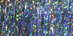 Hedron Flashabou Magnum holo silver ribbon for vibrant 3D color on lures and crafts