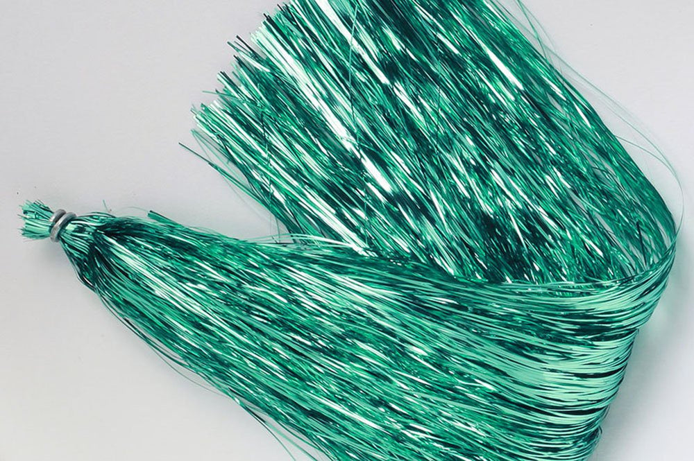 Hedron Flashabou Original iridescent strands for eye-catching fly patterns and durable lure bodies