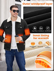 HEEKPEK heated jacket five-zone heat coverage supports versatile warmth during outdoor work.
