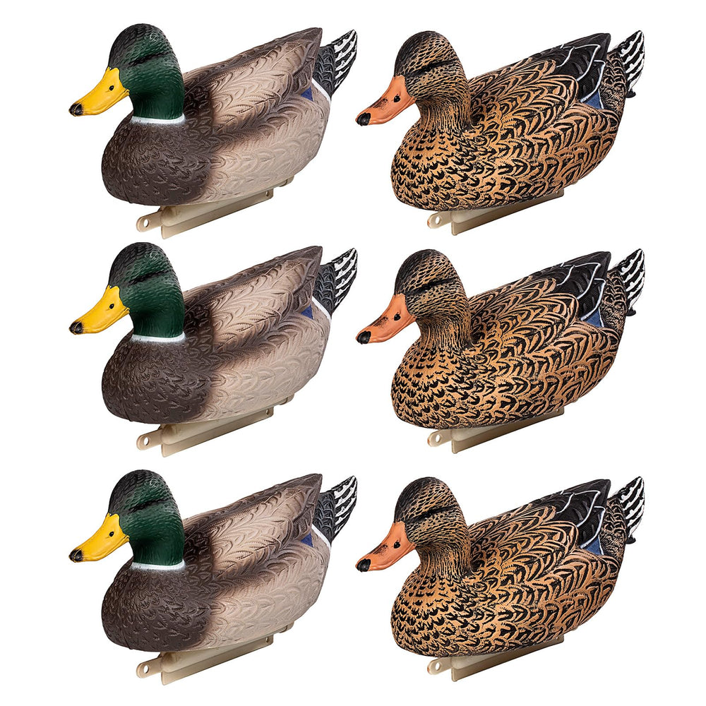 Heerweiyi mallard-duck-6-pack water-scene demonstrates realistic feathering for convincing decoy use.