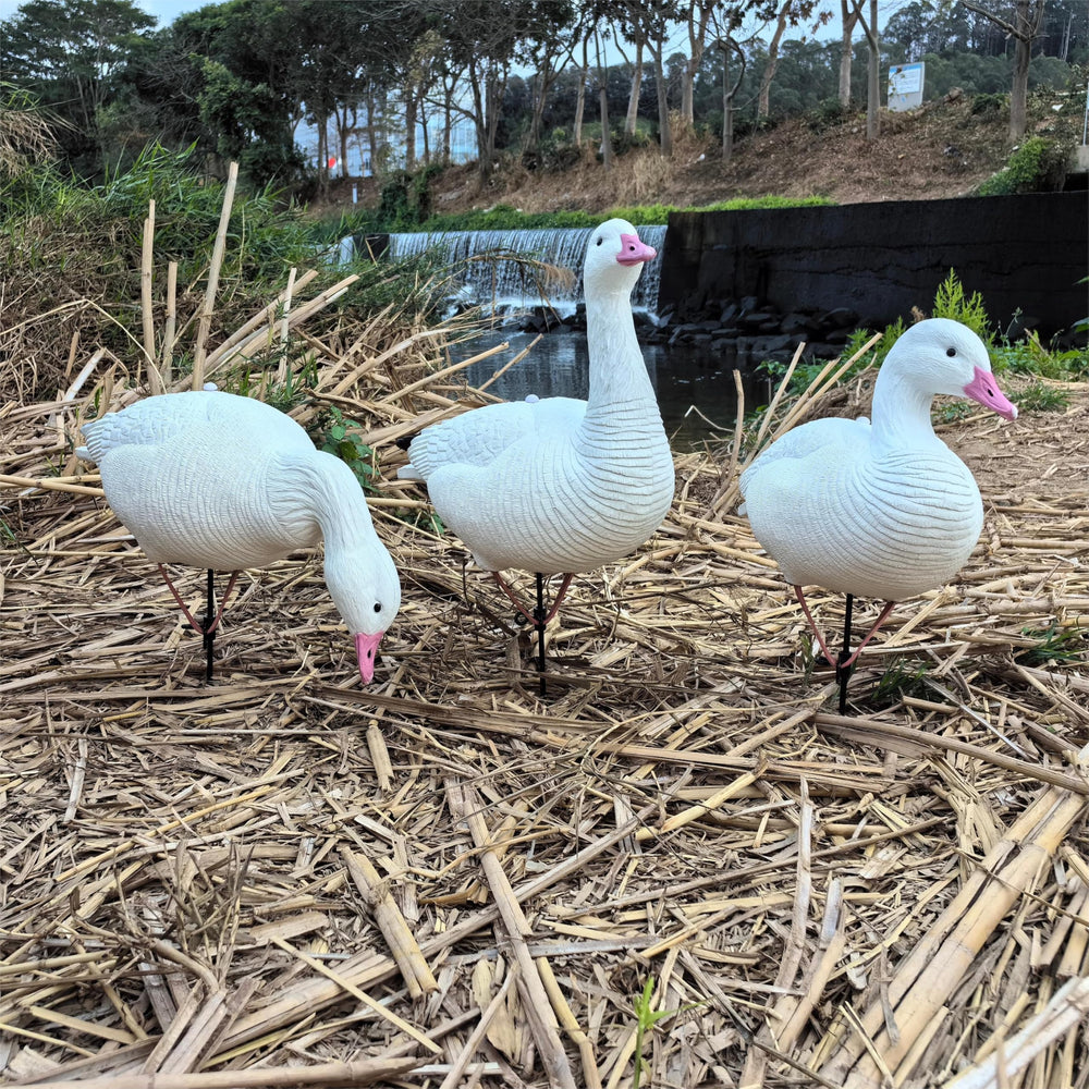 Heerweiyi snow goose decoys stable bases keep decoys upright in wind