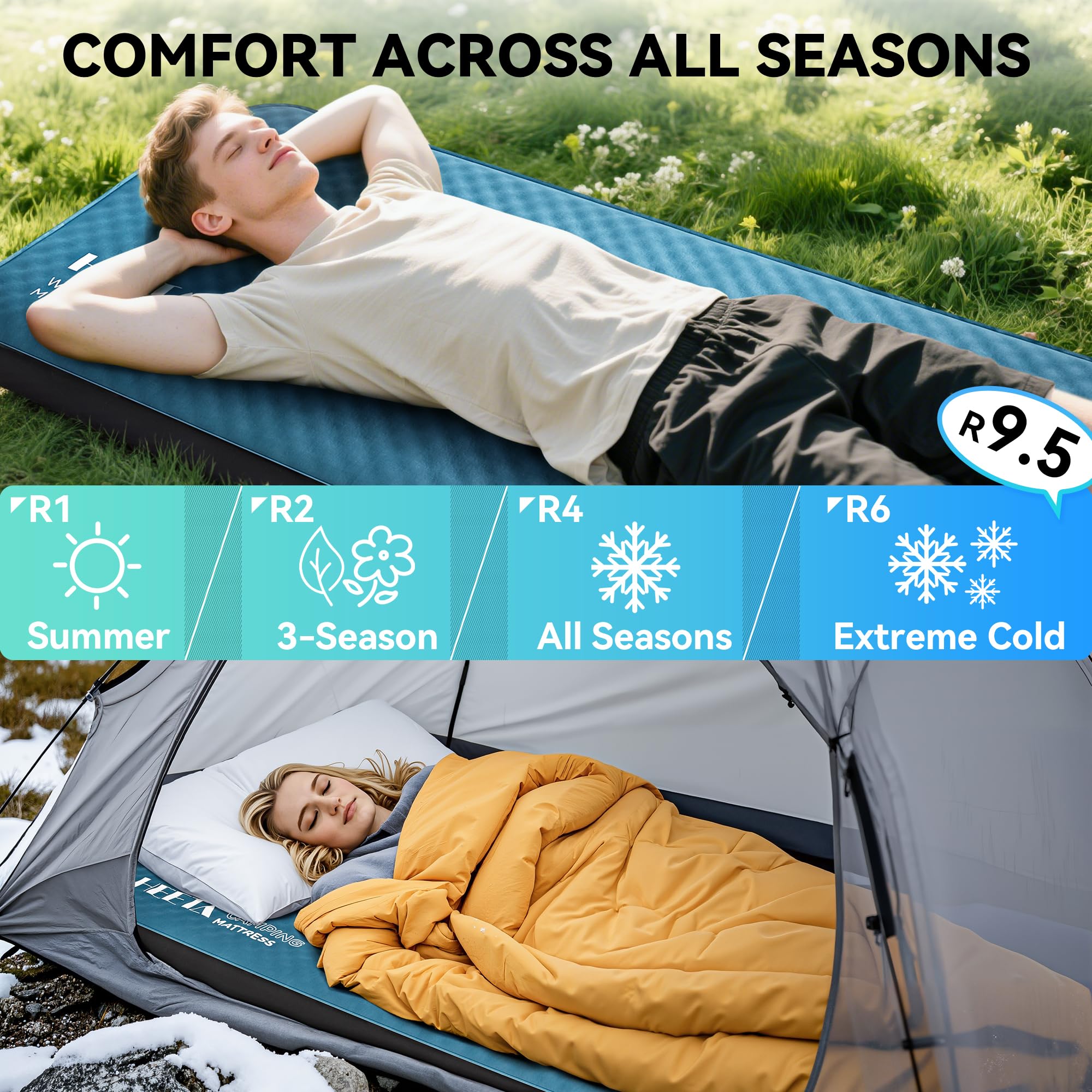 HEETA compact-packable design deflates to a small, easy-to-store size