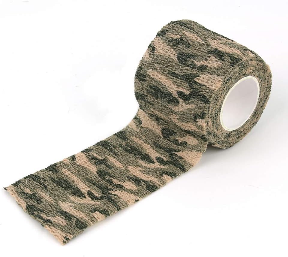Heiegdr camo tape on bicycle frame wrap, durable camouflage solution