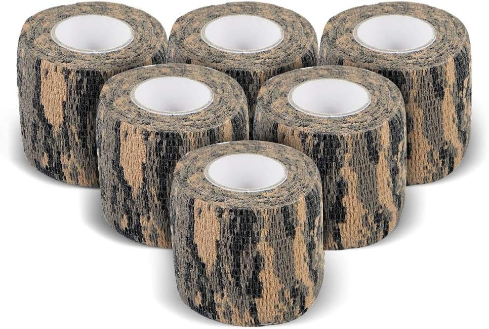 Heiegdr camo tape on bicycle frame for concealment and secure handling.