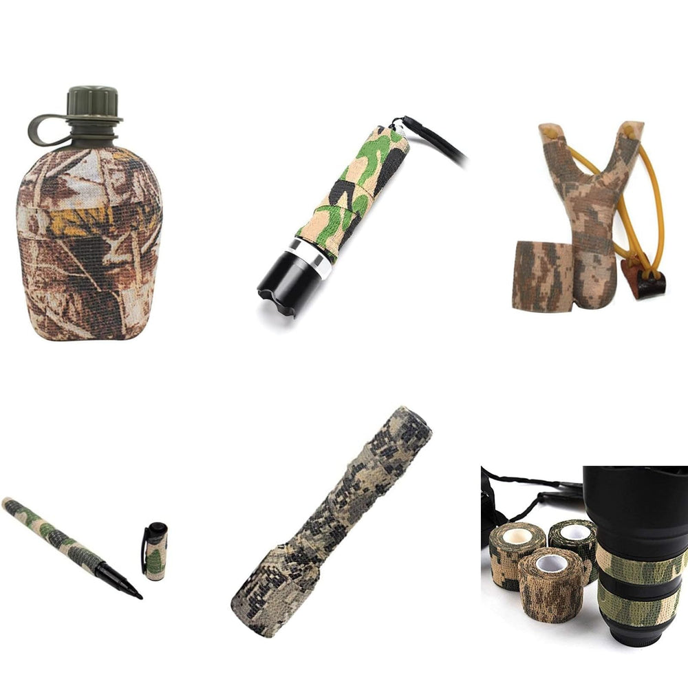 Heiegdr camo tape on flashlight for scratch resistance and grip.