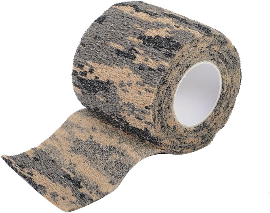 Heiegdr camo tape wrapped around gear for quick field wraps.