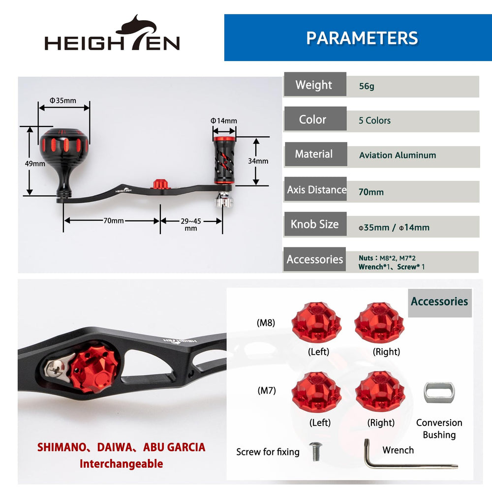 Knobs with ergonomic design and stainless steel bearings