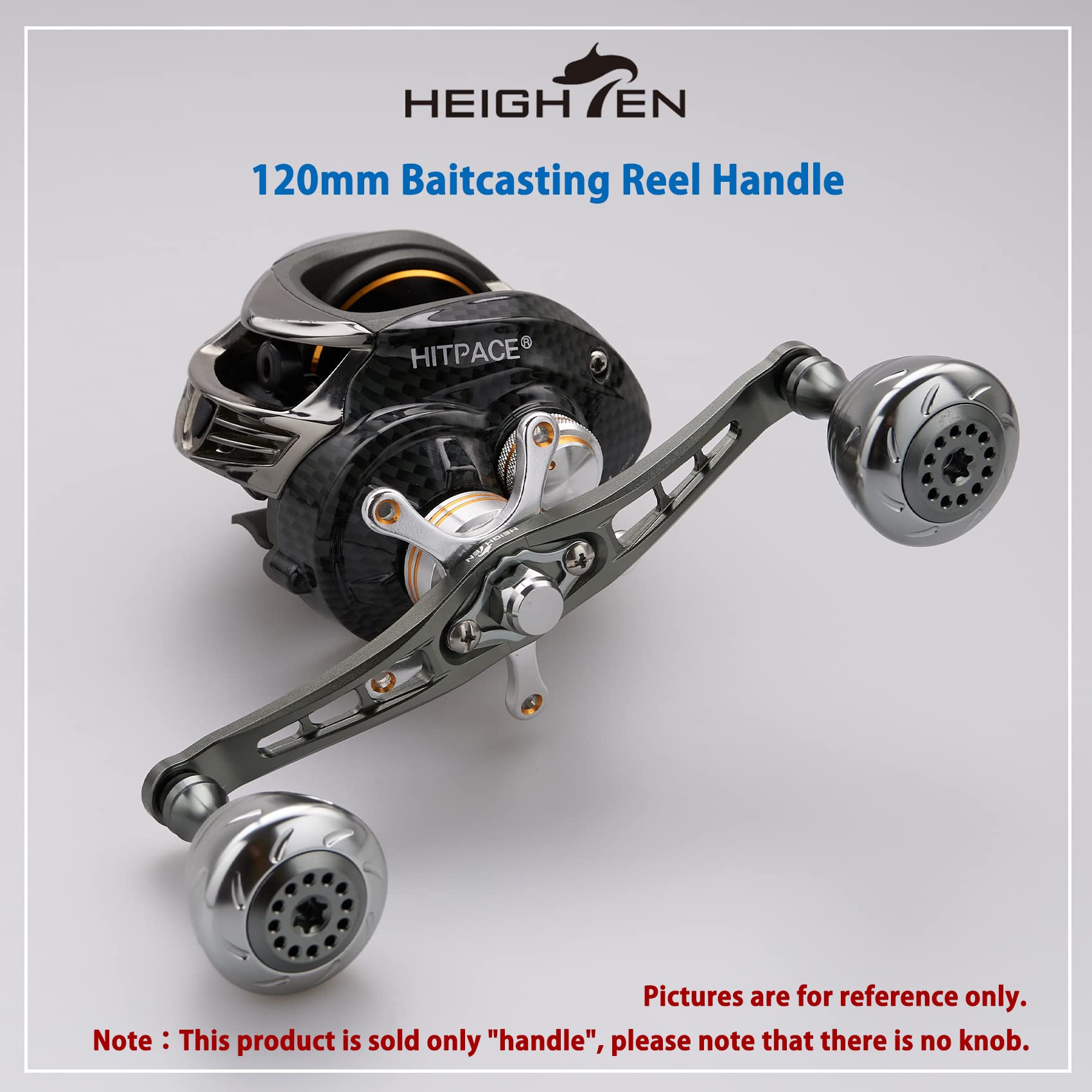 HEIGHTEN 92mm silver reel handle with hardware included