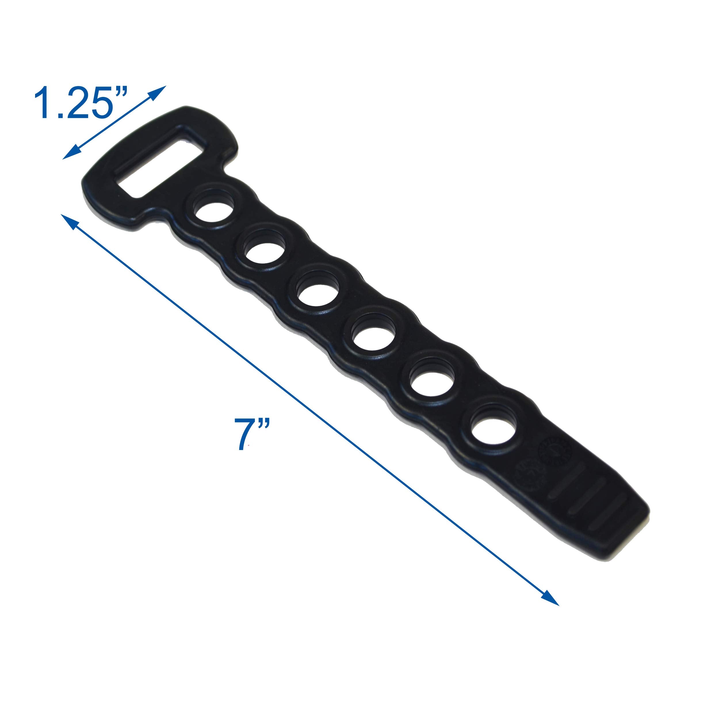 Heininger 1012 Advantage saddle strap back view with four-pack replacement set