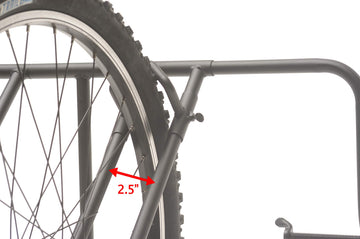 Soft padding protects bike frames and truck paint during transport