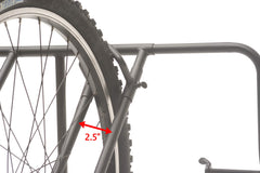 Soft padding protects bike frames and truck paint during transport
