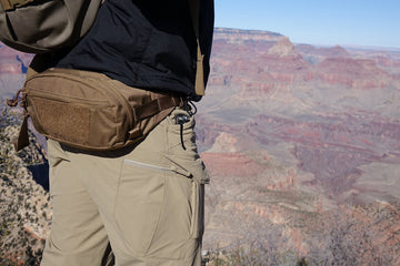 Helikon-Tex Bandicoot waist pack back view shows low-profile silhouette.