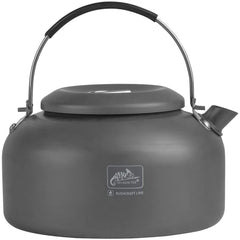Lid of Helikon-Tex Camp Kettle Grey with metal handle for secure lifting.