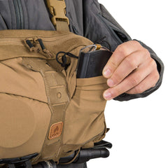 MOLLE/PALS front and bottom on the Numbat for modular attachments.