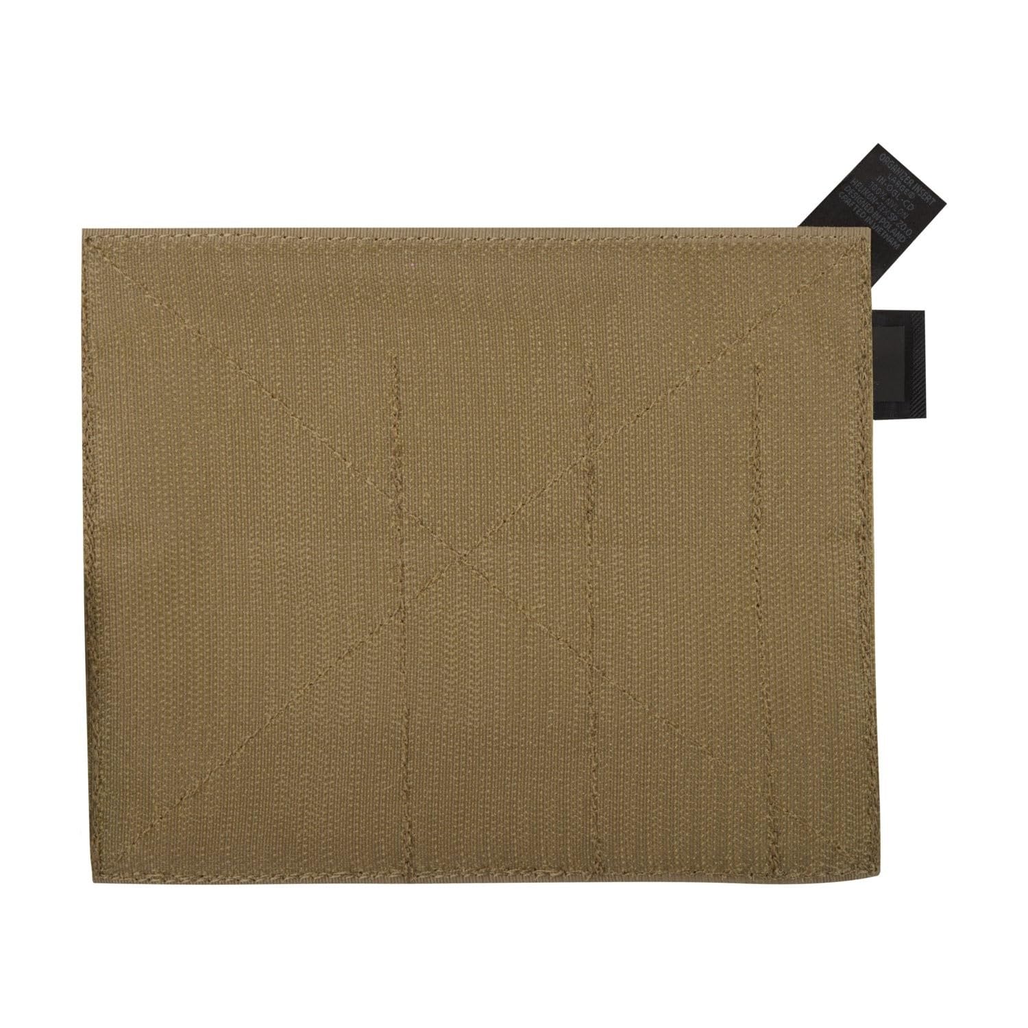 Helikon-Tex Organizer Insert Large Black pocket close-up reveals varied pocket sizes for organization.
