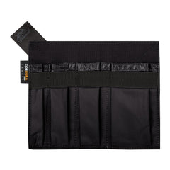 Helikon-Tex Organizer Insert Large Black top view showing elastic loops and pockets for modular storage.