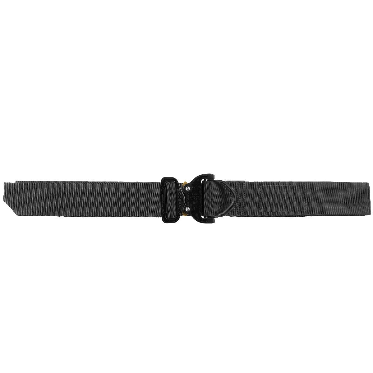 Helikon-Tex Patrol Line Cobra D-Ring Belt FX38 buckle close-up highlighting quick-release practicality.