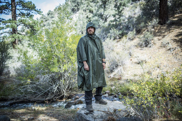 Helikon-Tex poncho shadow grey hood detail with adjustable cord