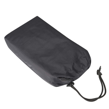 Helikon-Tex poncho shadow grey packed in bag for compact travel