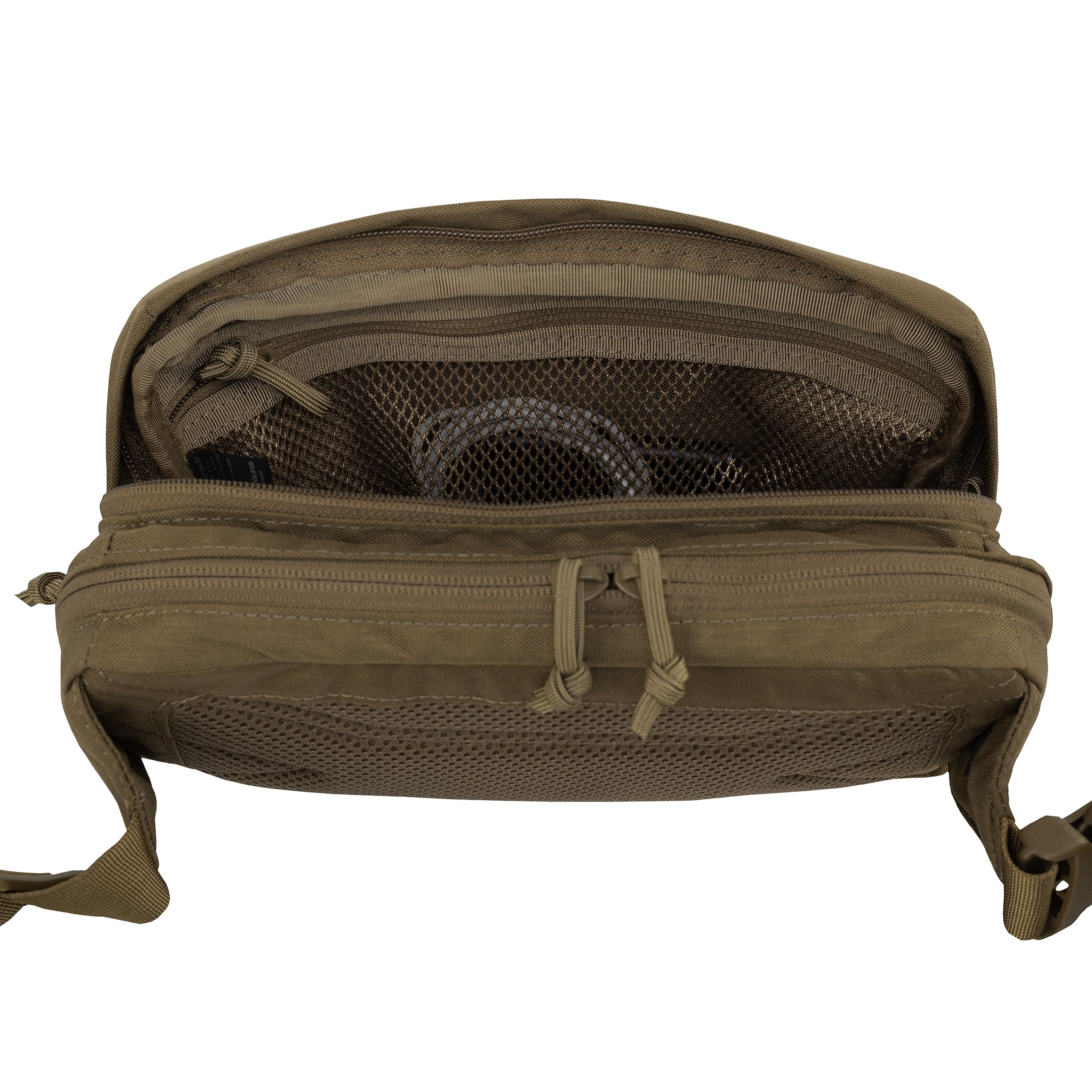 Helikon-Tex RAT waist pack rigid panel supports fast gear arrangement.
