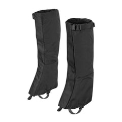 Helikon-Tex Snowfall Long Gaiters Black – front closure for secure snow protection.