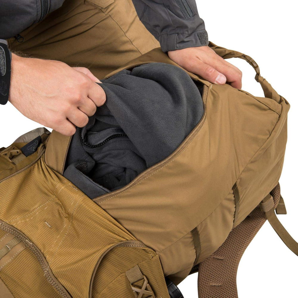 Helikon-Tex Summit MOLLE Lite on sides enables modular gear.