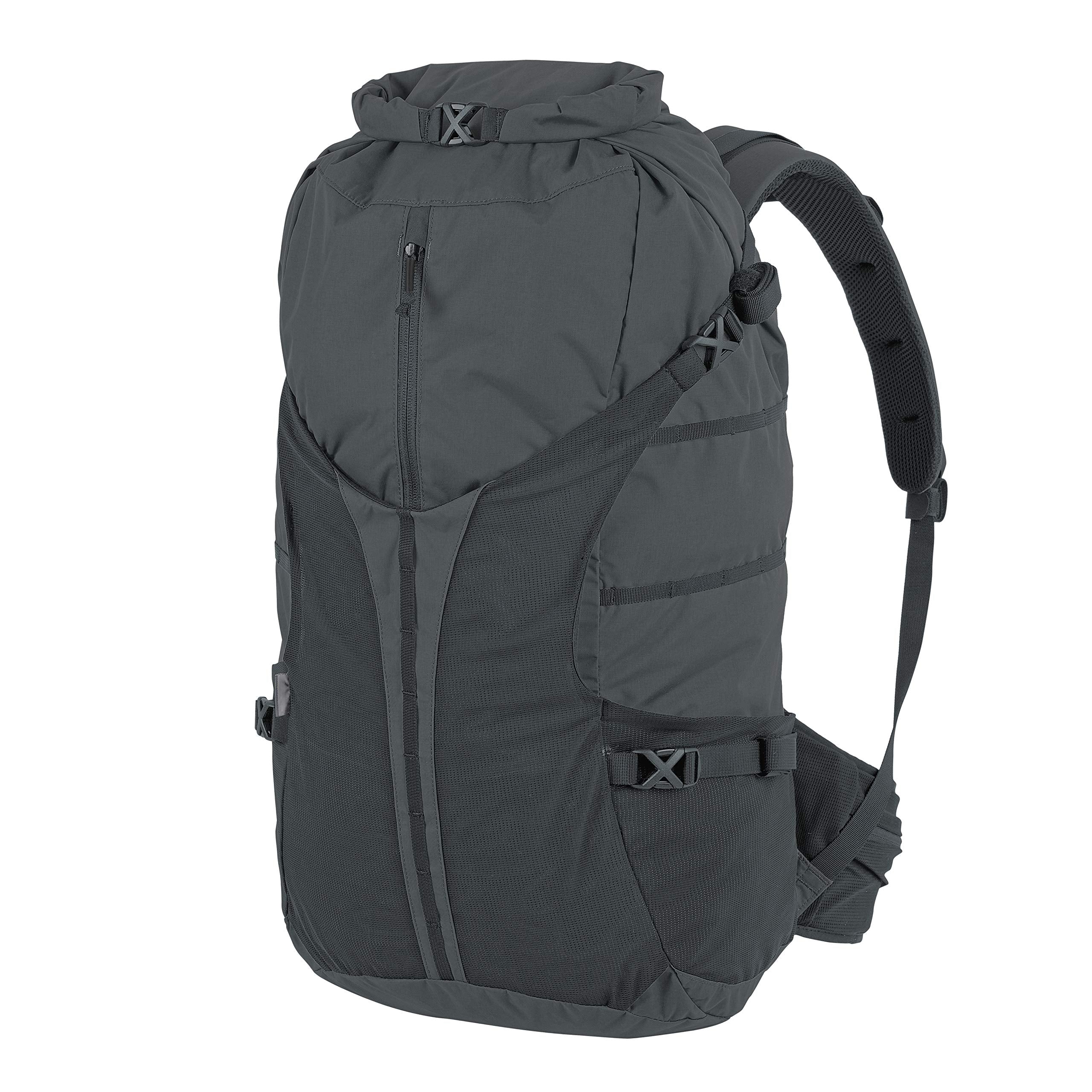 Helikon-Tex Summit Backpack Shadow Grey front view highlights rugged Cordura and quick access