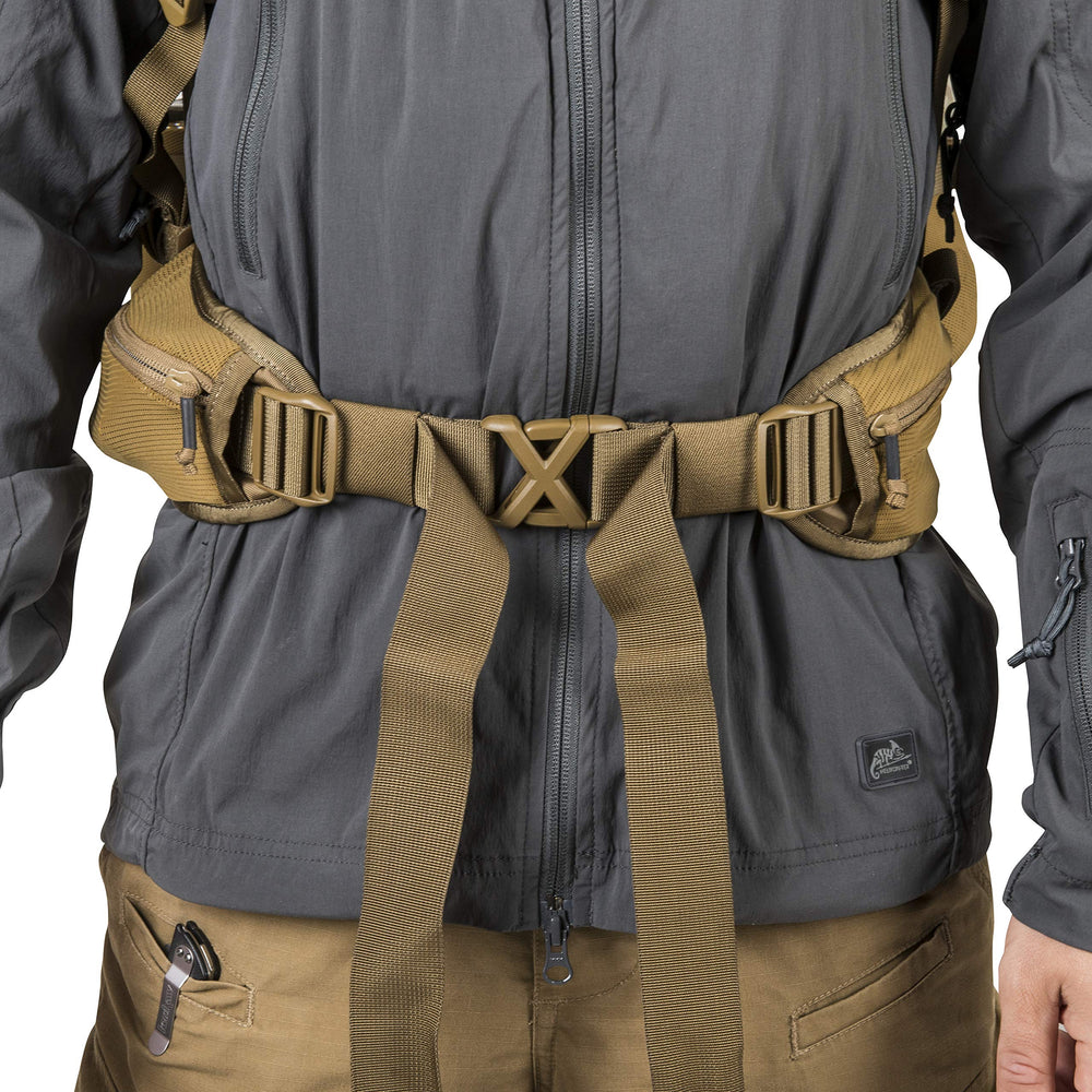 Helikon-Tex Summit Backpack Shadow Grey rolltop closure demonstrates expandable capacity