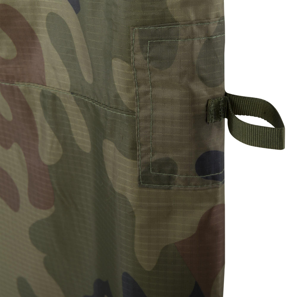 Helikon-Tex Supertarp Pencott Wildwood suits survival kits and off-grid setups.