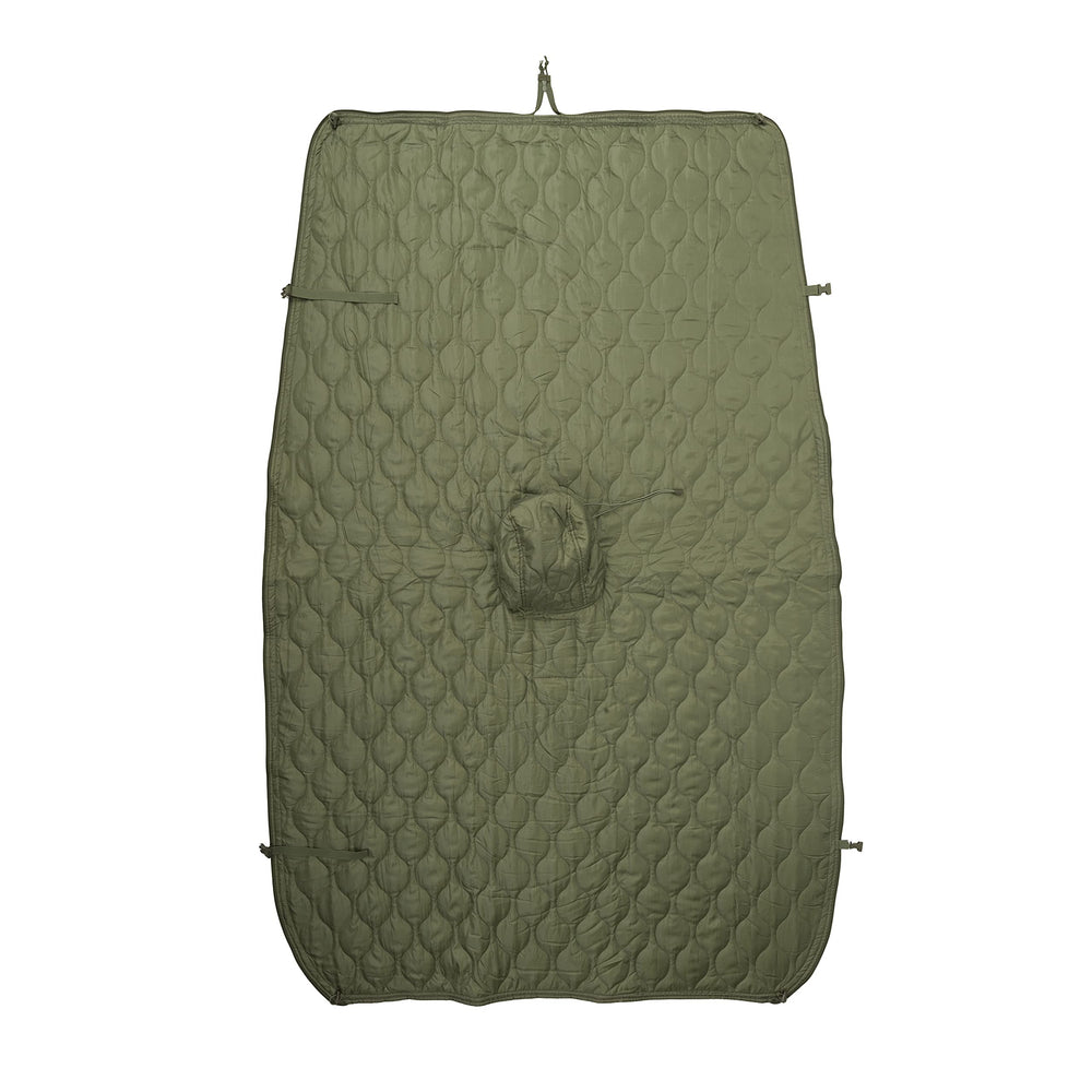 Helikon-Tex Swagman Roll Basic blanket draped over camp chair