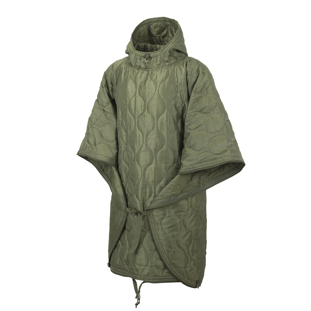 Helikon-Tex Swagman Roll Basic Olive Green folded for compact packability and warmth.