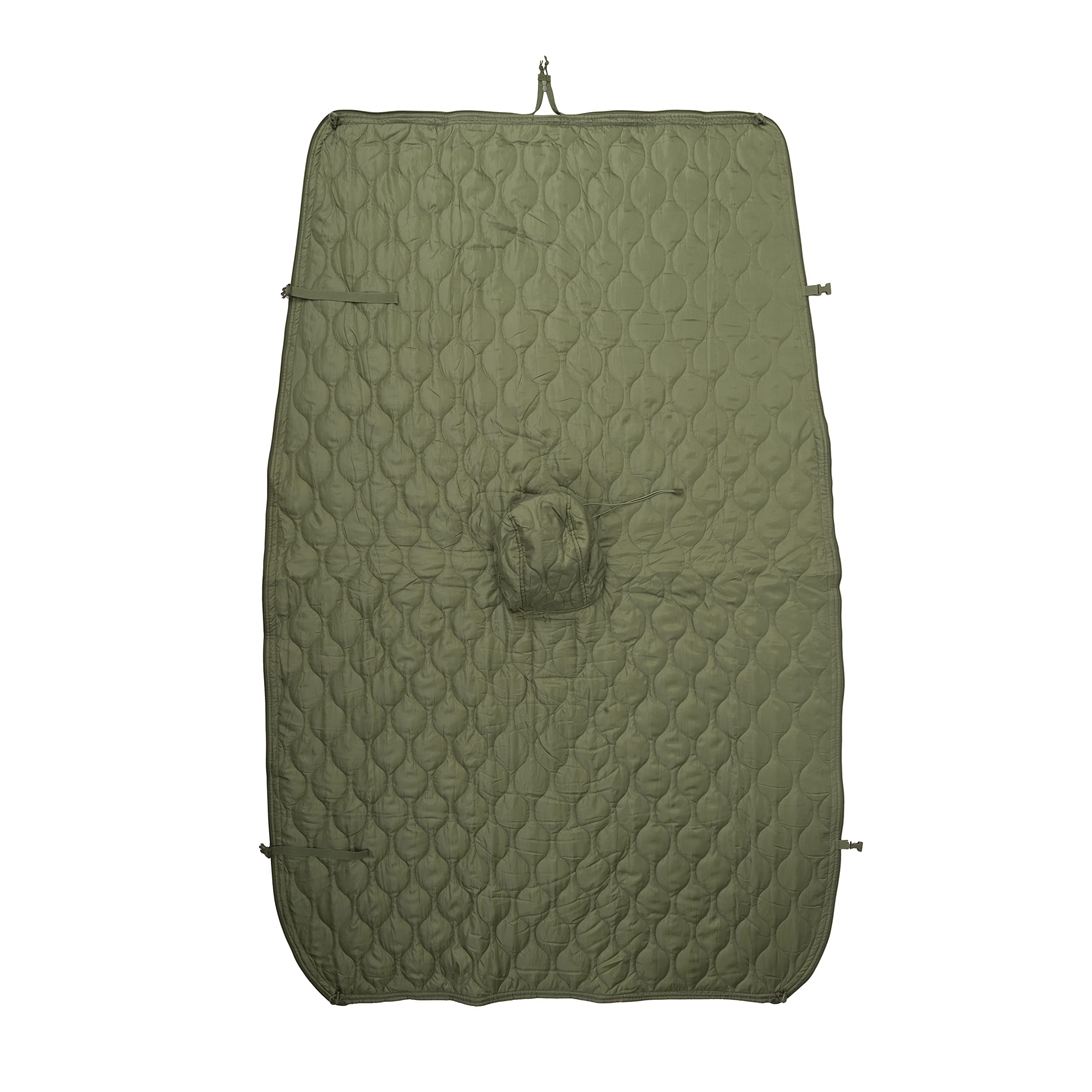 Helikon-Tex Swagman Roll Basic Olive Green poncho-style layer with shelter-ready versatility.