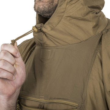 Helikon-Tex Swagman Roll Poncho orange serves as sleeping bag and liner in bivouac.