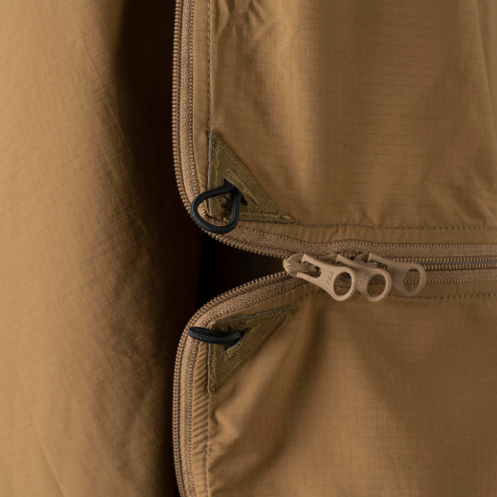 Helikon-Tex Swagman Scarf Poncho cinched as a compact gear sack.