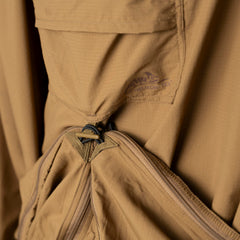 Helikon-Tex Swagman Scarf Poncho fastened at the sides as a lightweight jacket.
