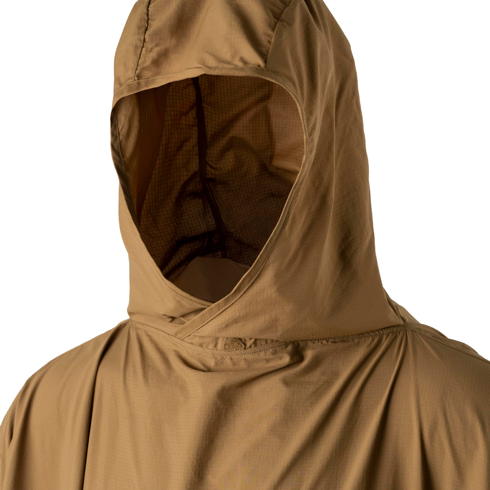 Helikon-Tex Swagman Scarf Poncho used as ultralight sleeping bag substitute.