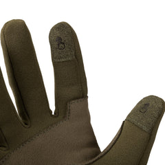 Synthetic leather palm resists wear and improves grip during tasks.