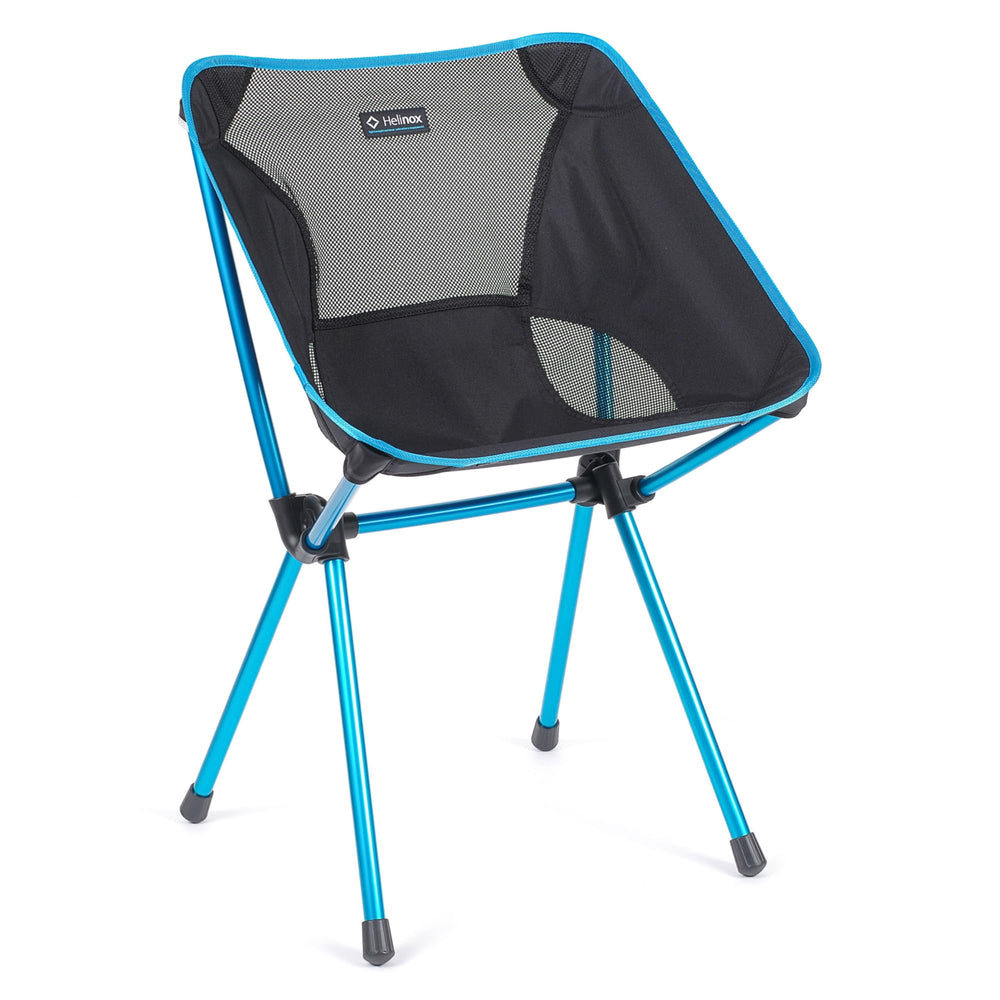 Helinox Café Chair collapsible dining chair for portable comfort at camp or backyard.