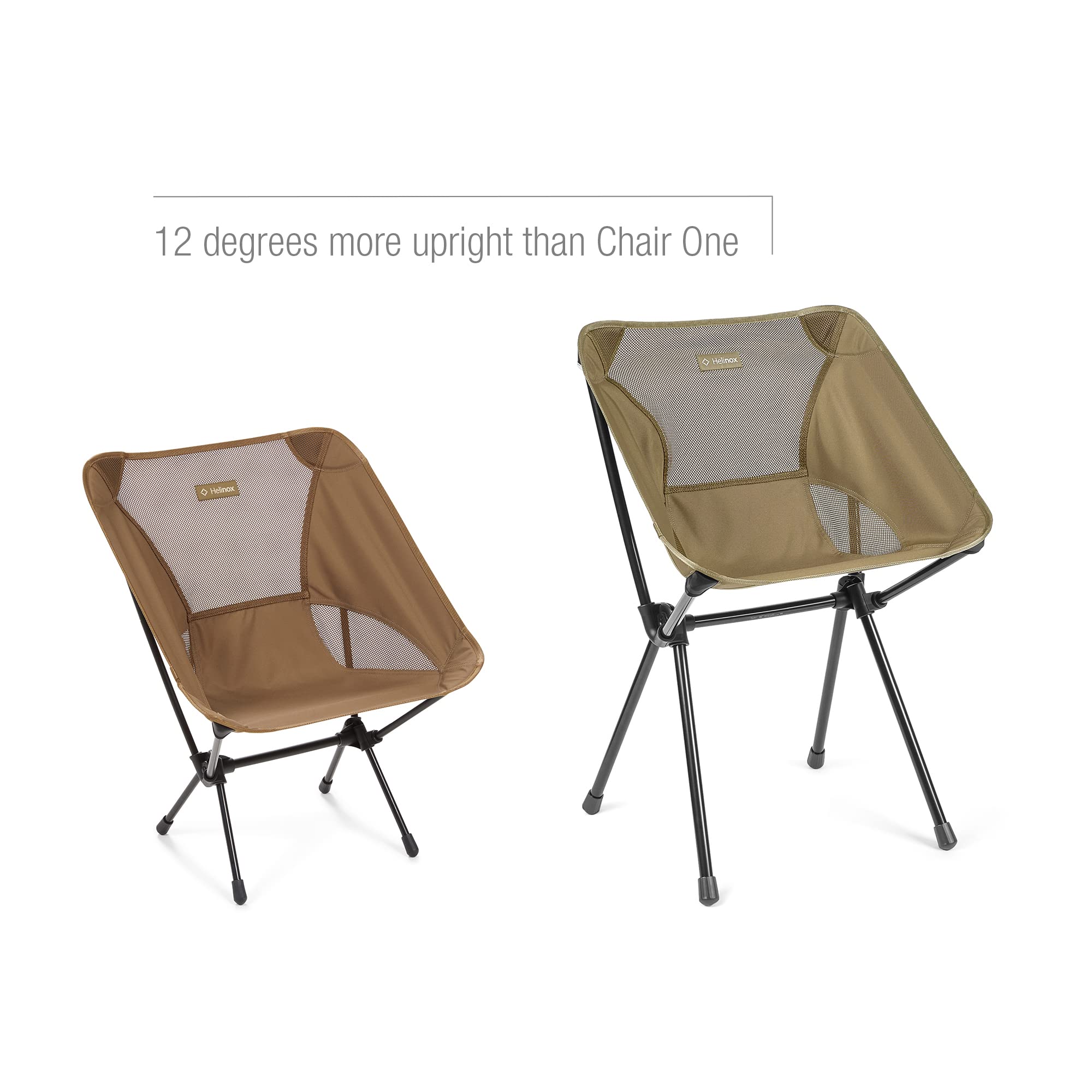 Helinox Café Chair Coyote Tan weight and dimensions indicate portable design.