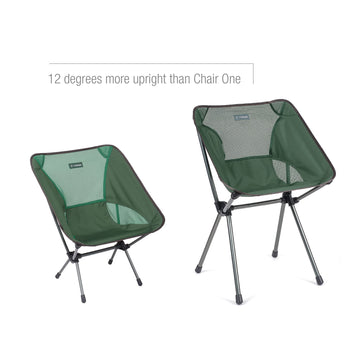 Forest Green Helinox Café Chair ready for backyard picnics.