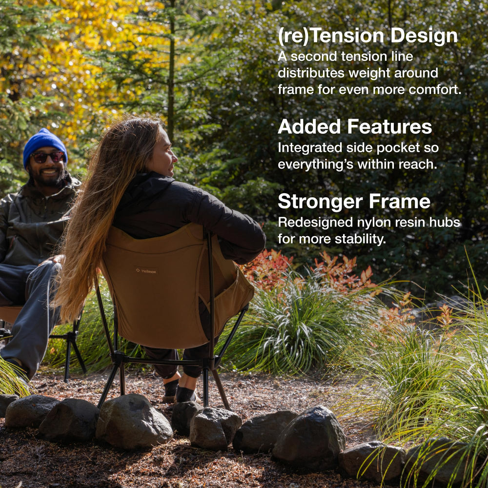 Helinox Chair One (re) compact pack size fits in small bags for trips
