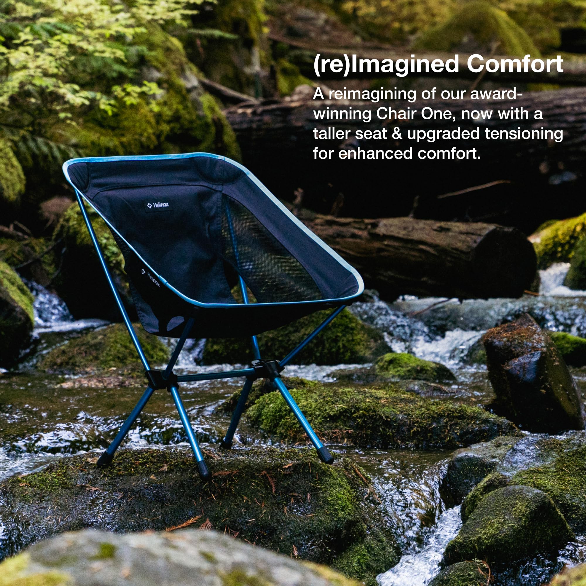 Helinox Chair One (re) taller seat improves comfort during longer sits