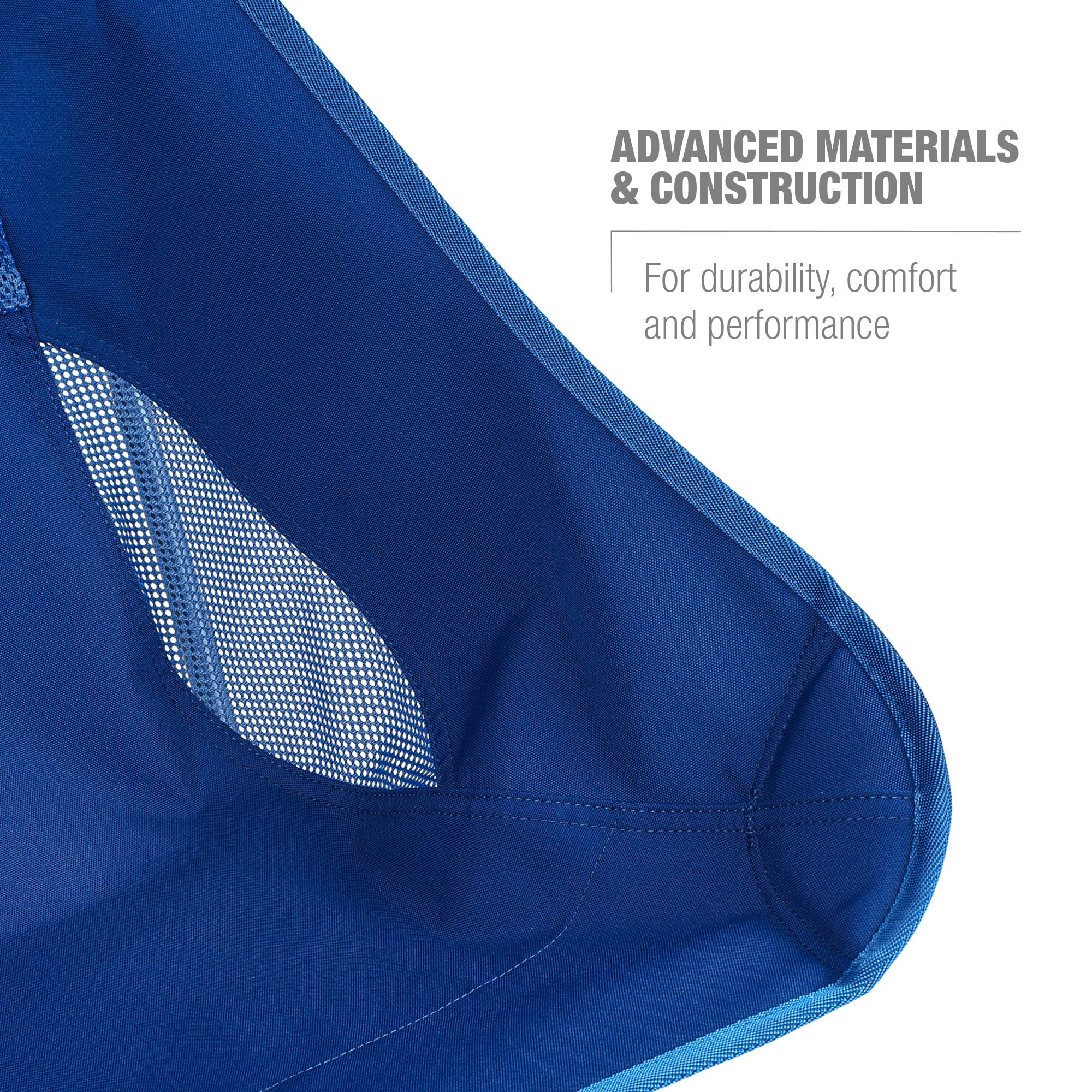 Helinox Chair Two disassembled blue block packs into zipper sack.