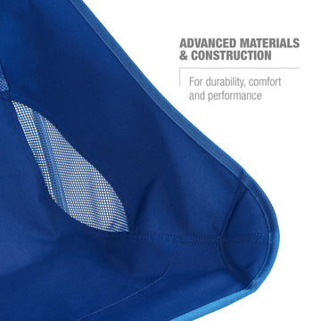 Helinox Chair Two disassembled blue block packs into zipper sack.