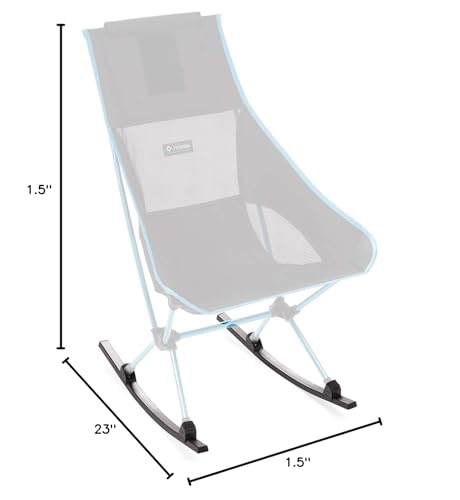 Helinox Chair Two with rocking feet simplifies setup and removal.