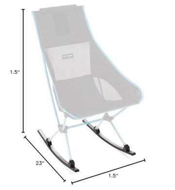 Helinox Chair Two with rocking feet simplifies setup and removal.