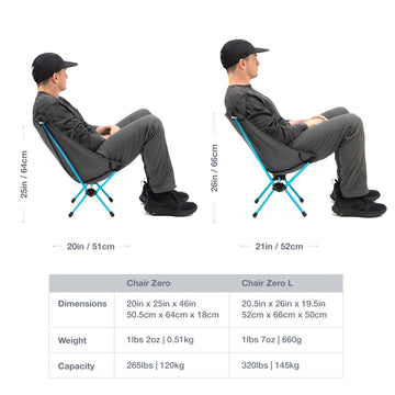 Helinox Chair Zero aluminum frame close-up shows strength at minimal weight.