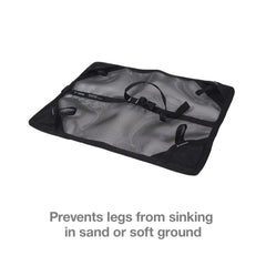 Helinox Chair Zero on sandy ground demonstrates improved stability